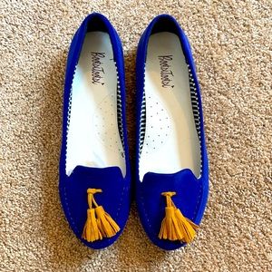 Bootsi Tootsi Navy Flats with Mustard Tassel
